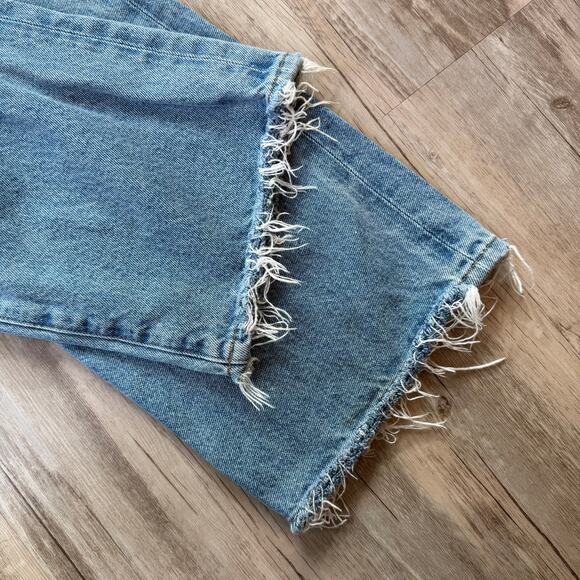 Citizens of Humanity Annina High Rise Relaxed Leg Jeans 23 Button Fly Raw Hem - Picture 11 of 11